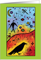 Raven Lights the Sky card