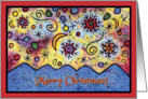 Snowflake Merry Christmas card