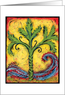 Palm Tree and Wave card