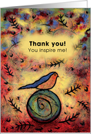 Thank you! You inspire me! card