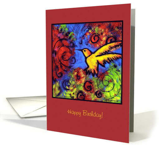 Hummingbird Happy Birthday card (428034)