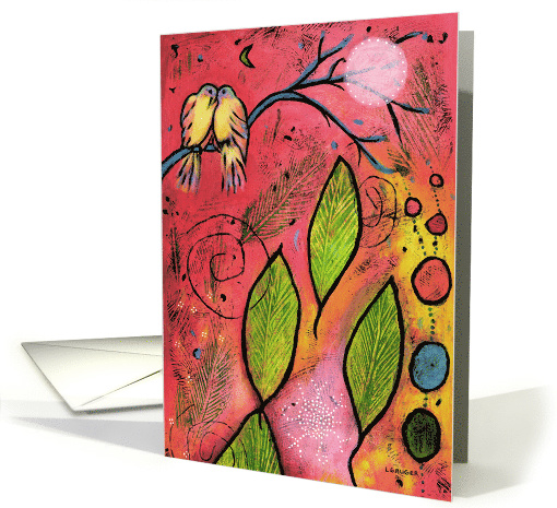 Love Birds Card - Wedding Anniversary - For Spouse card (949006)