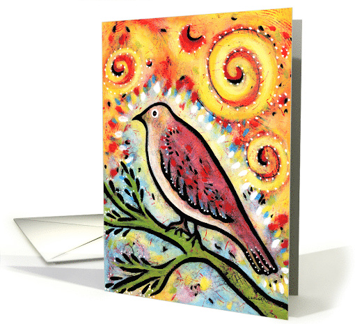 You Shine! Whimsical Bird Birthday card (949014)