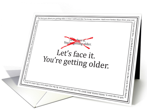 You're Getting older card (278897)