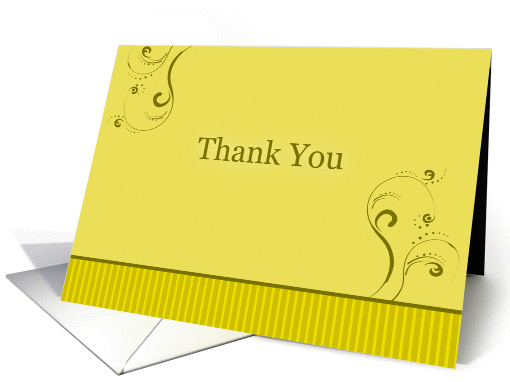 Thank You - Yellow card (281195)