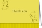 Thank You - Yellow card