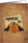 Pumpkins Thanksgiving card