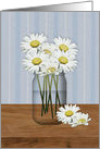 Jar Of Daisies Birthday card