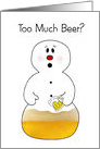 Too Much Beer Business Christmas card