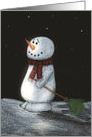 Snowman Christmas card