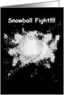 Snowball Fight Christmas Card