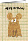 Mouse Birthday card