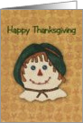 Country Scarecrow Thanksgivng Card