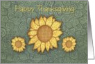 Sunflowers Thanksgivng Card