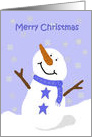 Snowman Christmas card