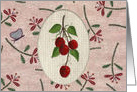 Cherries Birthday card