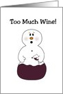 Funny Wine Christmas Card