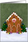 Gingerbread House Christmas Card