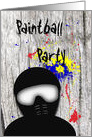 Paintball Party Invitation card