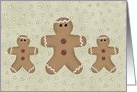 Business Gingerbread Men Christmas card