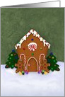 Business Gingerbread House Christmas card