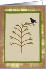 Primitive Pine Tree Note Card