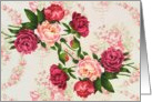 Vintage Roses Birthday Card