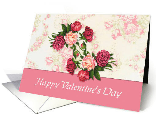 Pink Roses Valentine's Day card (1028981)