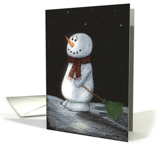 Snowman In Remembrance Christmas card (1401666)