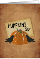 Pumpkins Thanksgiving card