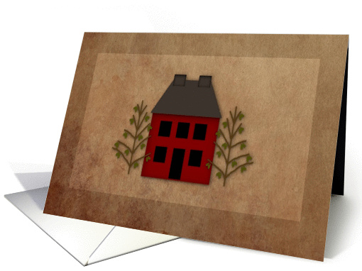 Primitive House Note card (1401686)