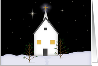 Country Church Christmas Remembrance card