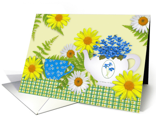 Garden Tea Easter card (1464842)