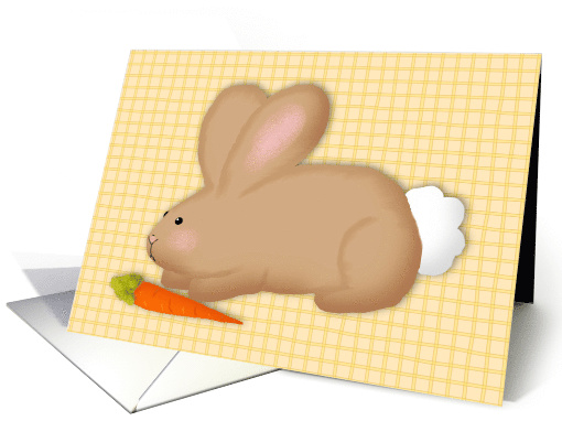 Bunny With Carrot Easter card (1465520)