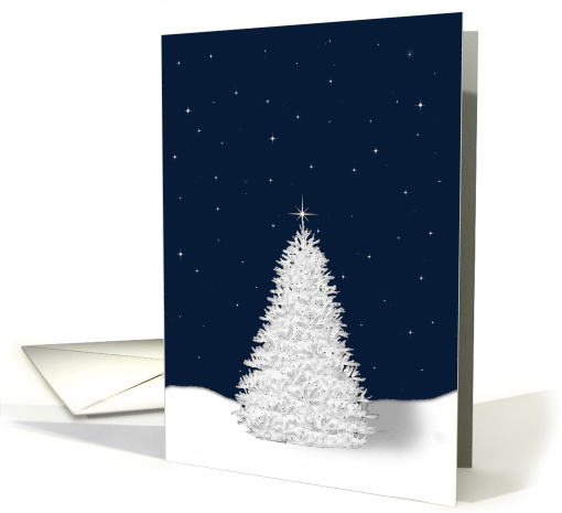 White Pine Tree Christmas Remembrance card (1504186)