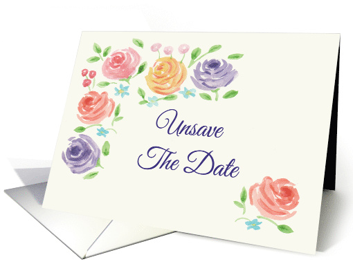 Unsave The Date Wedding Postponement due to Coronavirus card (1607534)