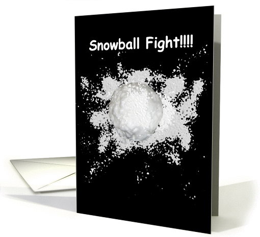 Snowball Fight Christmas card (279615)