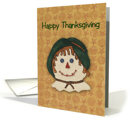 Country Scarecrow Thanksgivng card (281636)