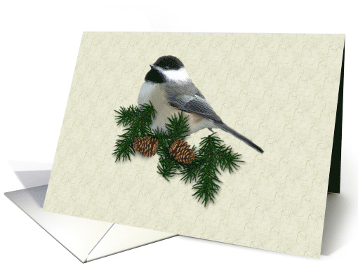 Chickadee Christmas card (282431)