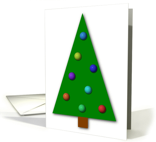 Christmas Tree Card(Large Print) card (309329)