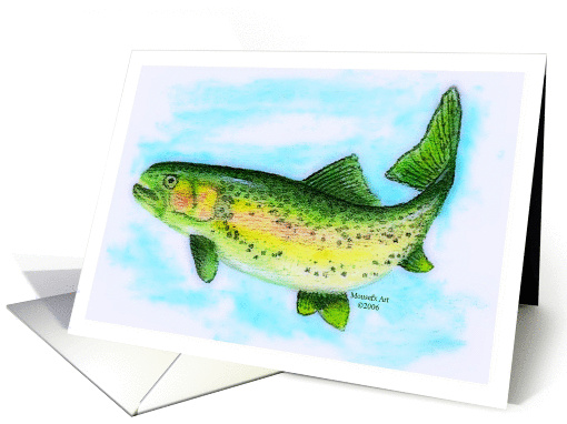 Trout Blank card (376981)