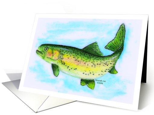 Trout Birthday card (386289)
