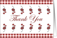 Cherries Thank You Card