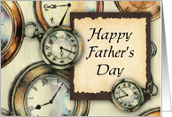 Pocket Watch Father’s Day Card
