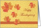 Fall Leaves Thanksgiving Card