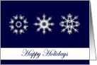 Snowflake Happy Holidays Card