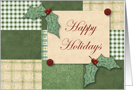 Happy Holidays From Business Card