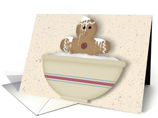 Gingerbread Man Holiday card (514514)