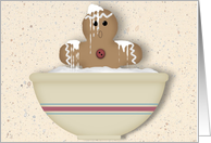 Gingerbread Man Holiday Card