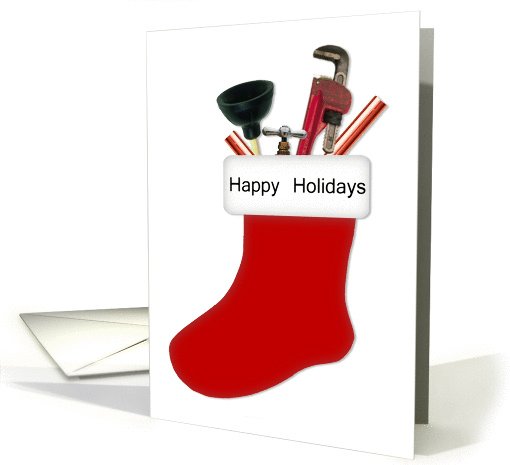 Plumber Customer Christmas card (515162)